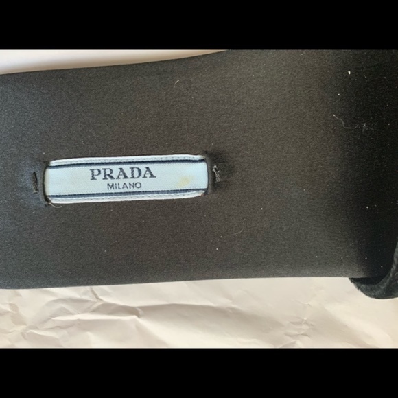 New PRADA Jeweled Velvet Sandals / Slides  $750 w/ Gold & Jewels - Picture 6 of 15